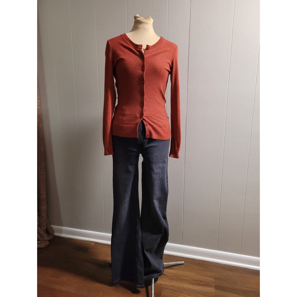 GAP - Women's XS Sweatheart ♥️ Custom Dyed Pink Coral Cardigan Sweater